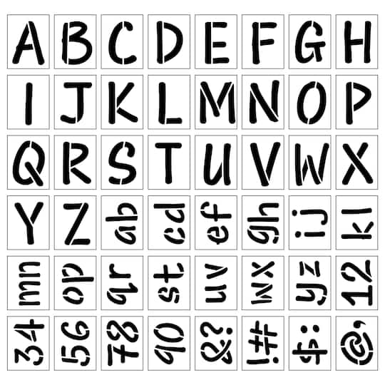 Letter & Number Stencils